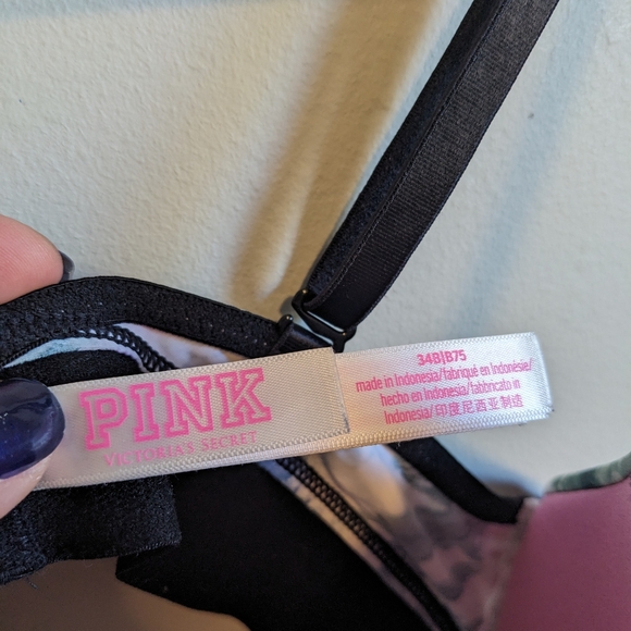 Victoria's Secret PINK Tie Dye Wireless Wear Everywhere Push Up Bra, size 34B - Picture 6 of 6